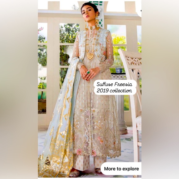 Pakistani/Indian Semi formal designer
Size Medium
5 piece outfit - Picture 1 of 3